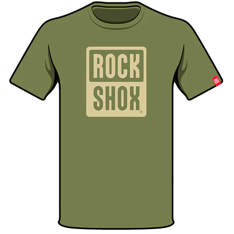 Polera RockShox Mono Pill Logo Verde L