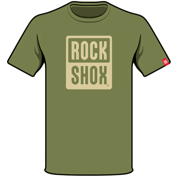 Polera RockShox Mono Pill Logo Verde L 1