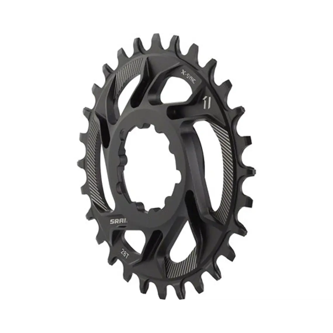 Corona SRAM X-Sync A1 11V DM3 6mm Offset Aluminio Negro 28T 1