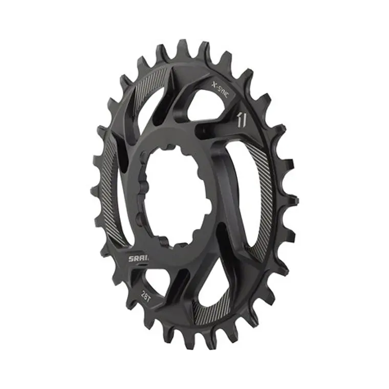 Corona SRAM X-Sync A1 11V DM3 6mm Offset Aluminio Negro 28T 1