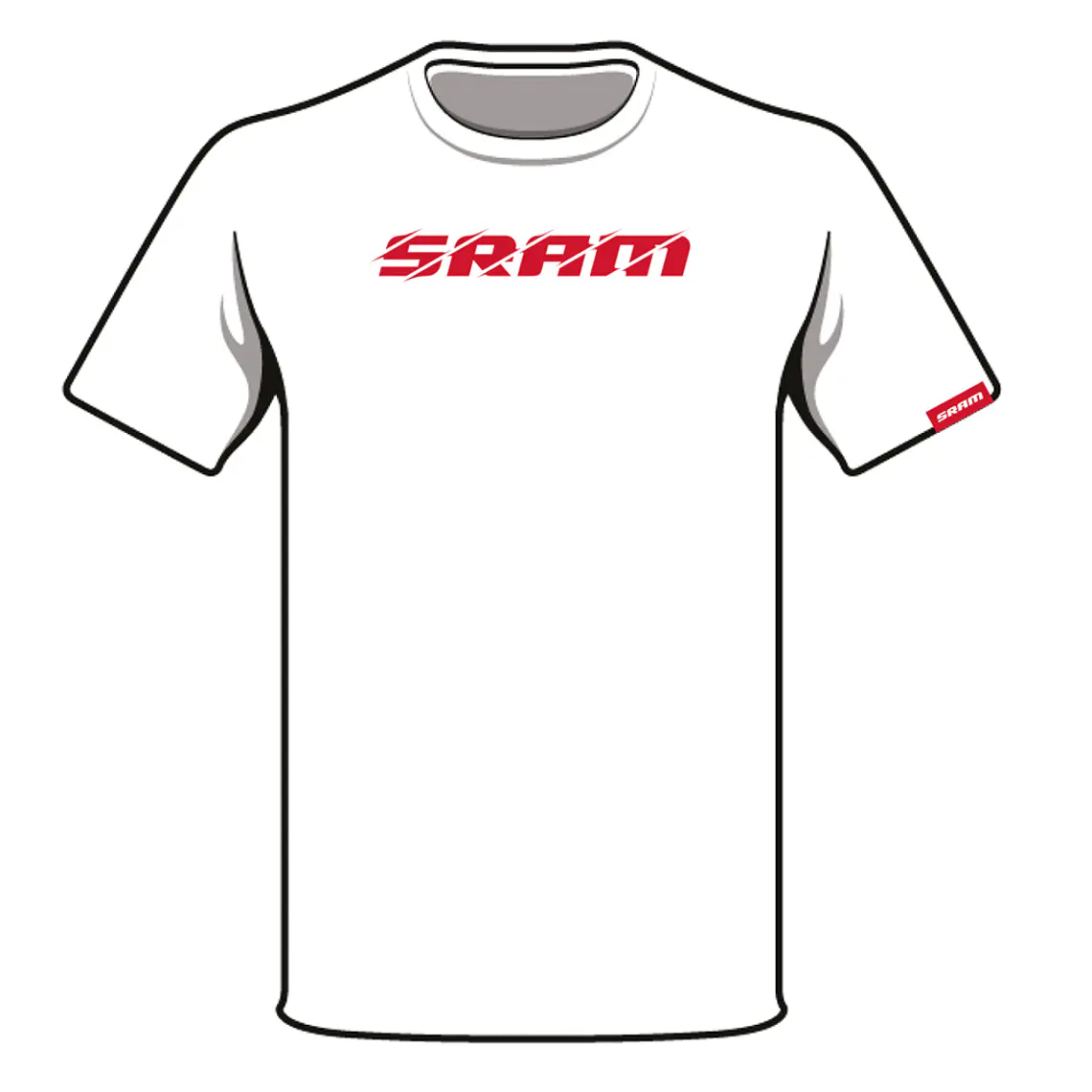 Polera SRAM Speed Slash Blanco 1