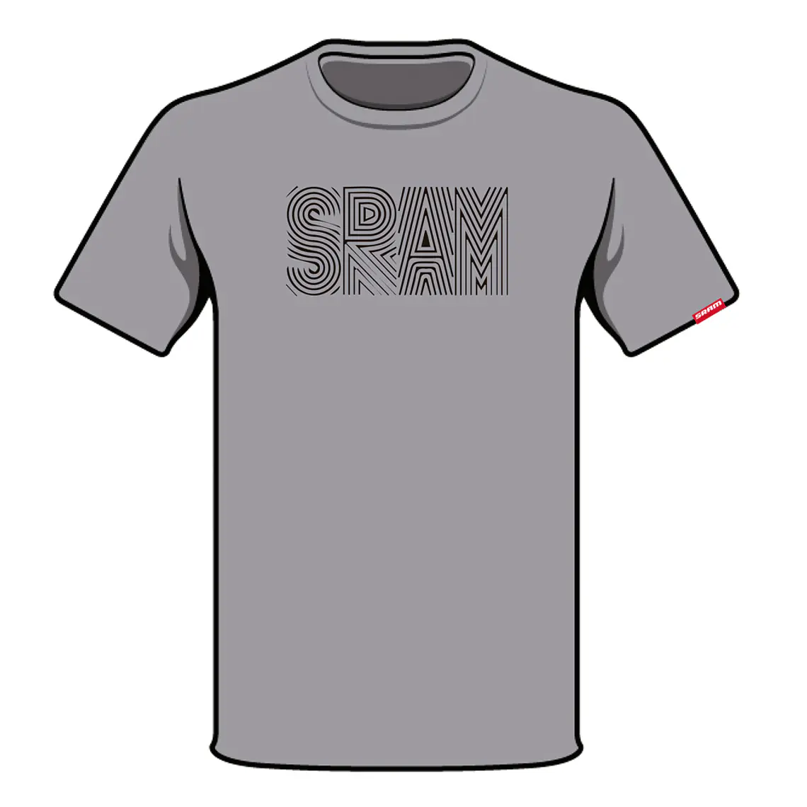 Polera SRAM S2205 Gris 1