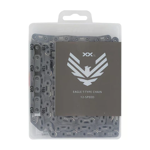 Cadena SRAM Eagle XX SL A1 T-Type Flattop 126 Links Plata