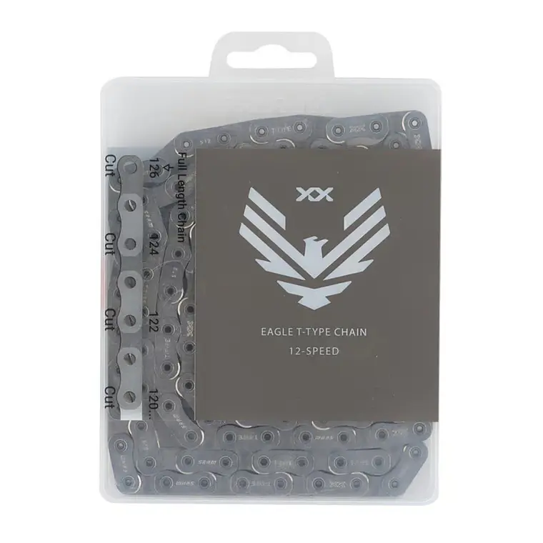 Cadena SRAM Eagle XX A1 T-Type Flattop HollowPin 126 Links Plateado 1