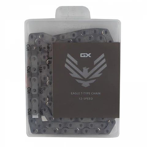 Cadena SRAM Eagle GX T-Type Flattop 126 Links Plateado