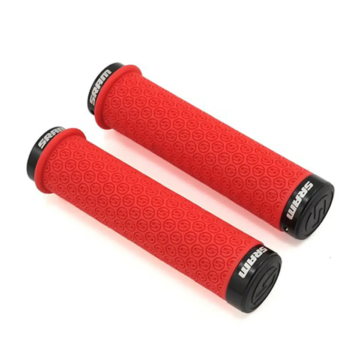 Puños SRAM DH Silicona Doble Lock On 139mm Rojo 1