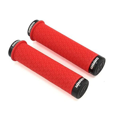 Puños SRAM DH Silicona Doble Lock On 139mm Rojo