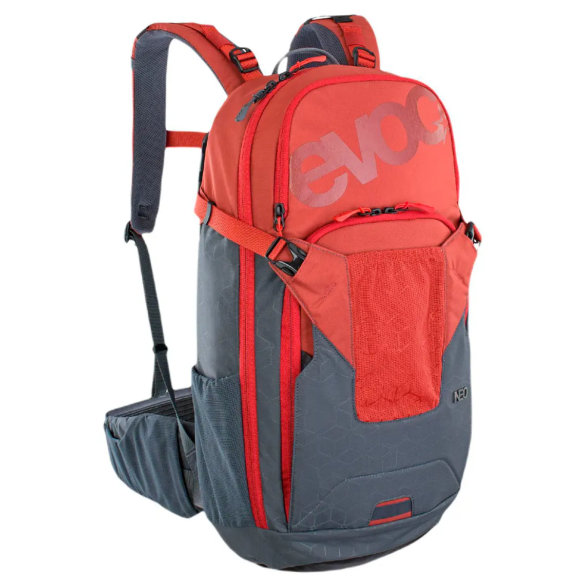 Mochila EVOC Neo 16L Chili Red Carbon Gris L/XL 1