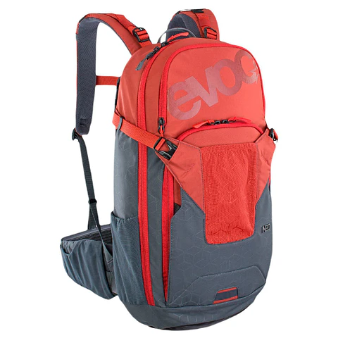 Mochila EVOC Neo 16L Chili Red Carbon Gris L/XL
