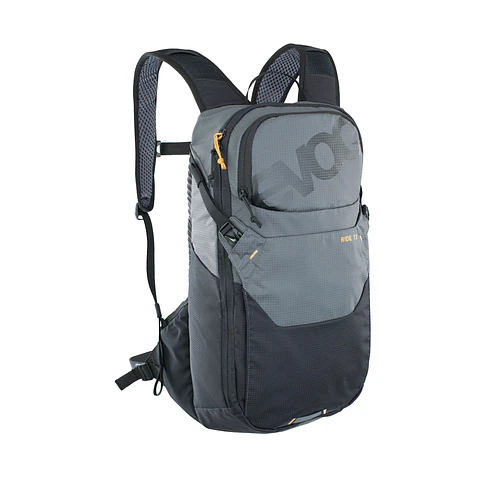 Mochila EVOC Ride 12L Gris Carbón Negro
