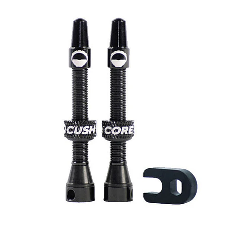 Válvulas CushCore Tubeless F/V Presta 44mm Aluminio Negro 2U