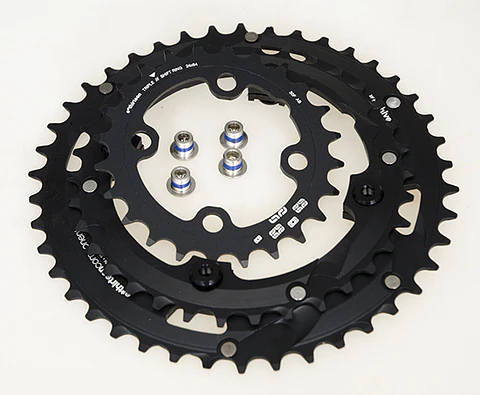 Coronas E13 24-34-42T MTB DM E13 Aluminio Negro 24-34-42T