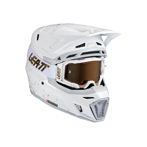 Kit Leatt Casco Moto 8.5 Antiparra 5.5 V25 Blanco