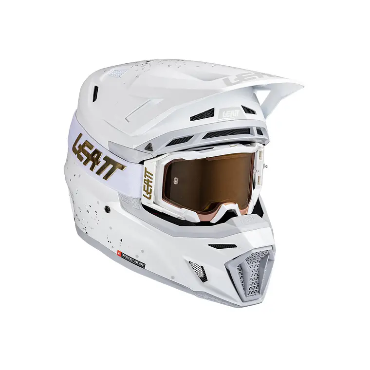 Kit Leatt Casco Moto 8.5 Antiparra 5.5 V25 Blanco 1