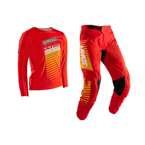Kit Leatt Moto Ride Infantil JR 3.5 V25 Rojo EU120-130cm