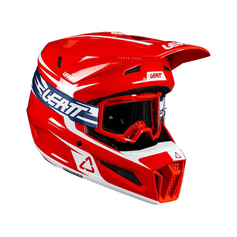 Kit Leatt Casco Moto 3.5 Antiparra 3.5 Rojo 1
