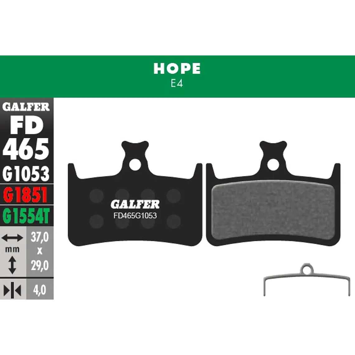 PASTILLAS GALFER - HOPE E4 1