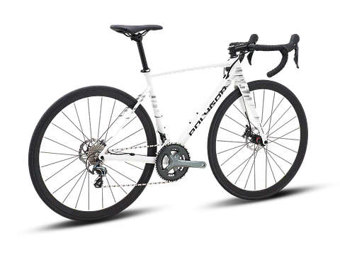Bicicleta Ruta Polygon Strattos S4D White/Blk - Tiagra 10V
