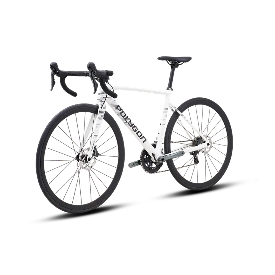 Bicicleta Ruta Polygon Strattos S4D White/Blk - Tiagra 10V 4