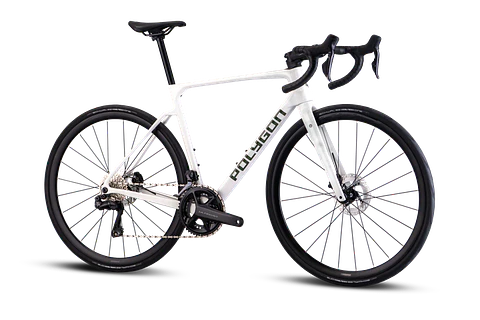 Bicicleta Polygon Strattos 8 Di2 White Gloss - Ultegra Di2 12V