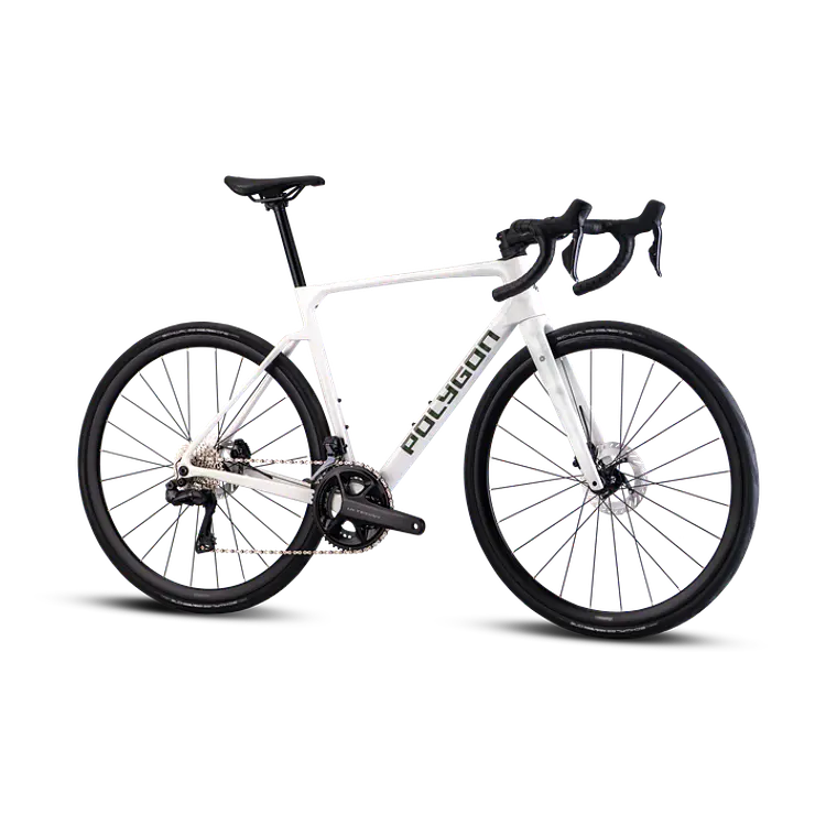 Bicicleta Polygon Strattos 8 Di2 White Gloss - Ultegra Di2 12V 2