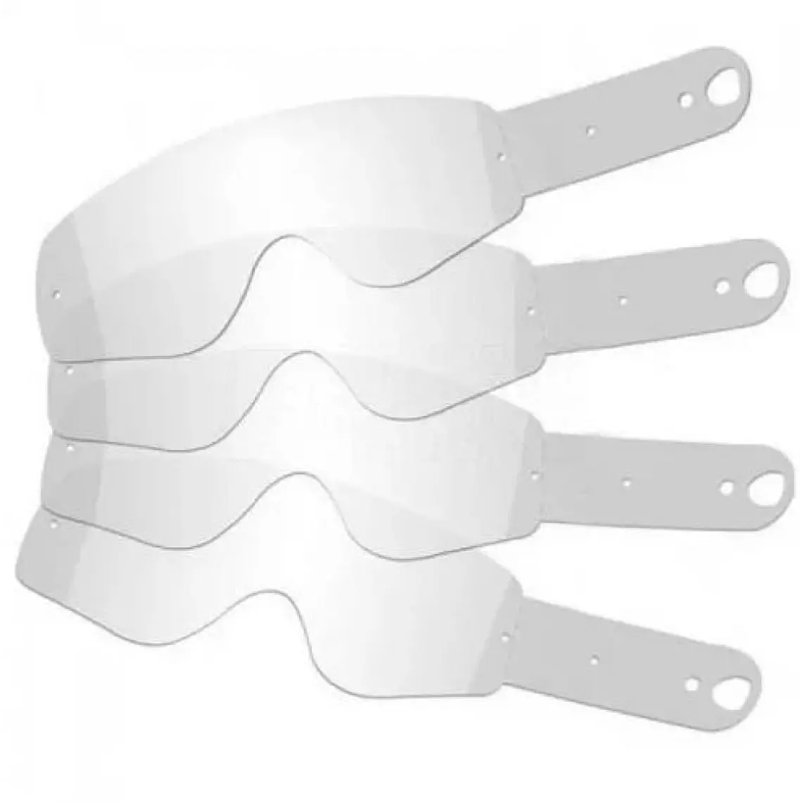 Repuesto Antiparra Niño Main Tear Offs 20 Piezas Transparente Fox 2