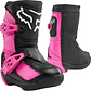 Botas Moto Infantil Comp K Negro/Rosado Fox - Miniatura 1