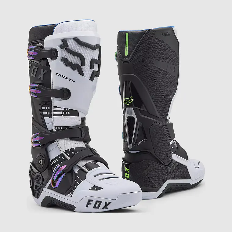 Botas Moto Instinct Edición Limitada 50 Años Negro/Blanco Fox 1