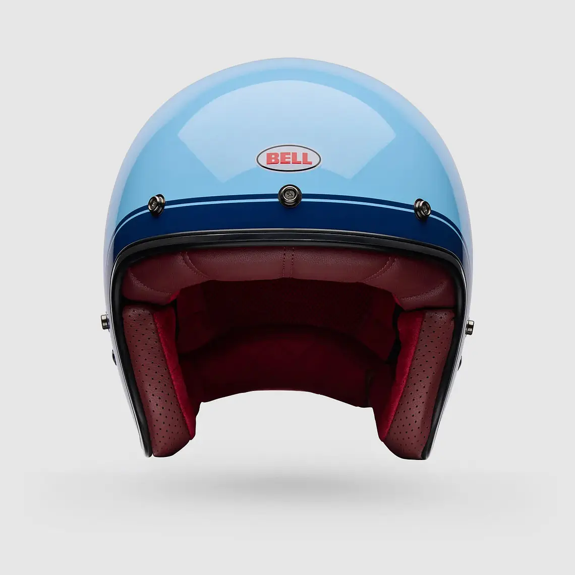 Casco Moto Calle Custom 500 Crate Azul Bell 3