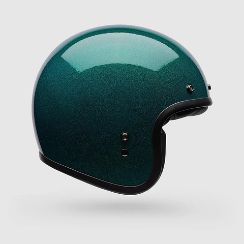Casco Moto Calle Custom 500 Flake Verde Bell