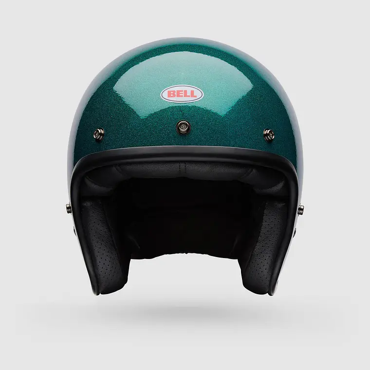 Casco Moto Calle Custom 500 Flake Verde Bell 2