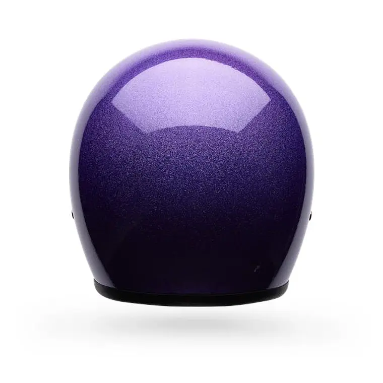 Casco Moto Calle Custom 500 Flake Morado Certificado QR Bell 4