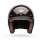 Casco Moto Calle Custom 500 Flake Café Certificado QR Bell - Miniatura 3