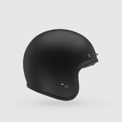 Casco Moto Calle Custom 500 Solid Negro Mate Bell