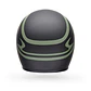 Casco Moto Calle Custom 500 Slap Negro/Verde Certificado QR Bell - Miniatura 4