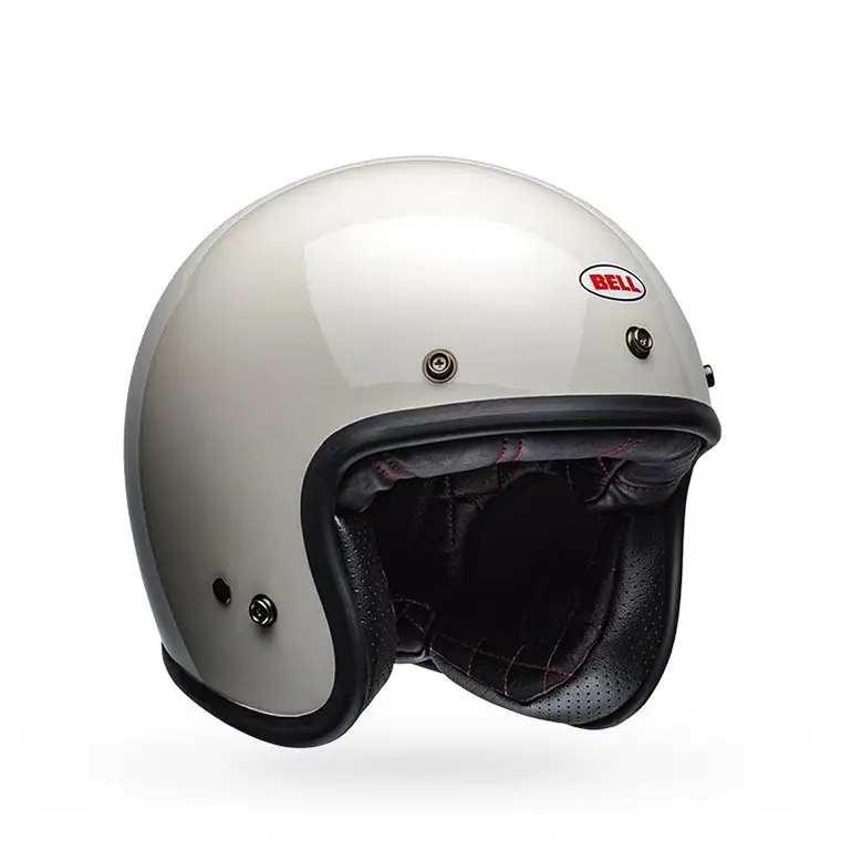 Casco Moto Calle Custom 500 Vinit Blanco Certificado QR Bell 1