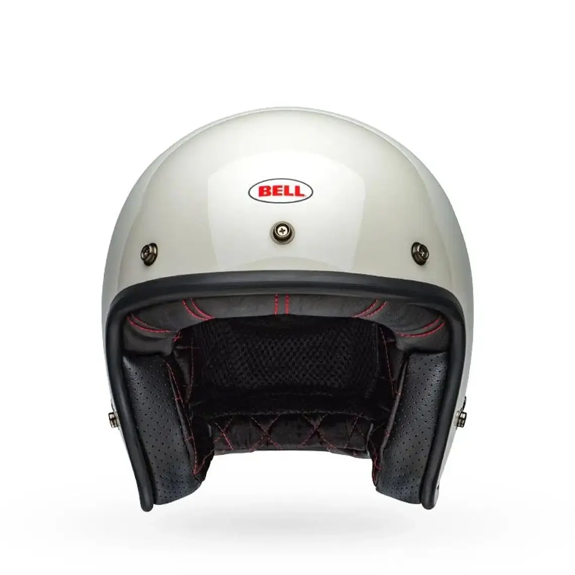 Casco Moto Calle Custom 500 Vinit Blanco Certificado QR Bell 2