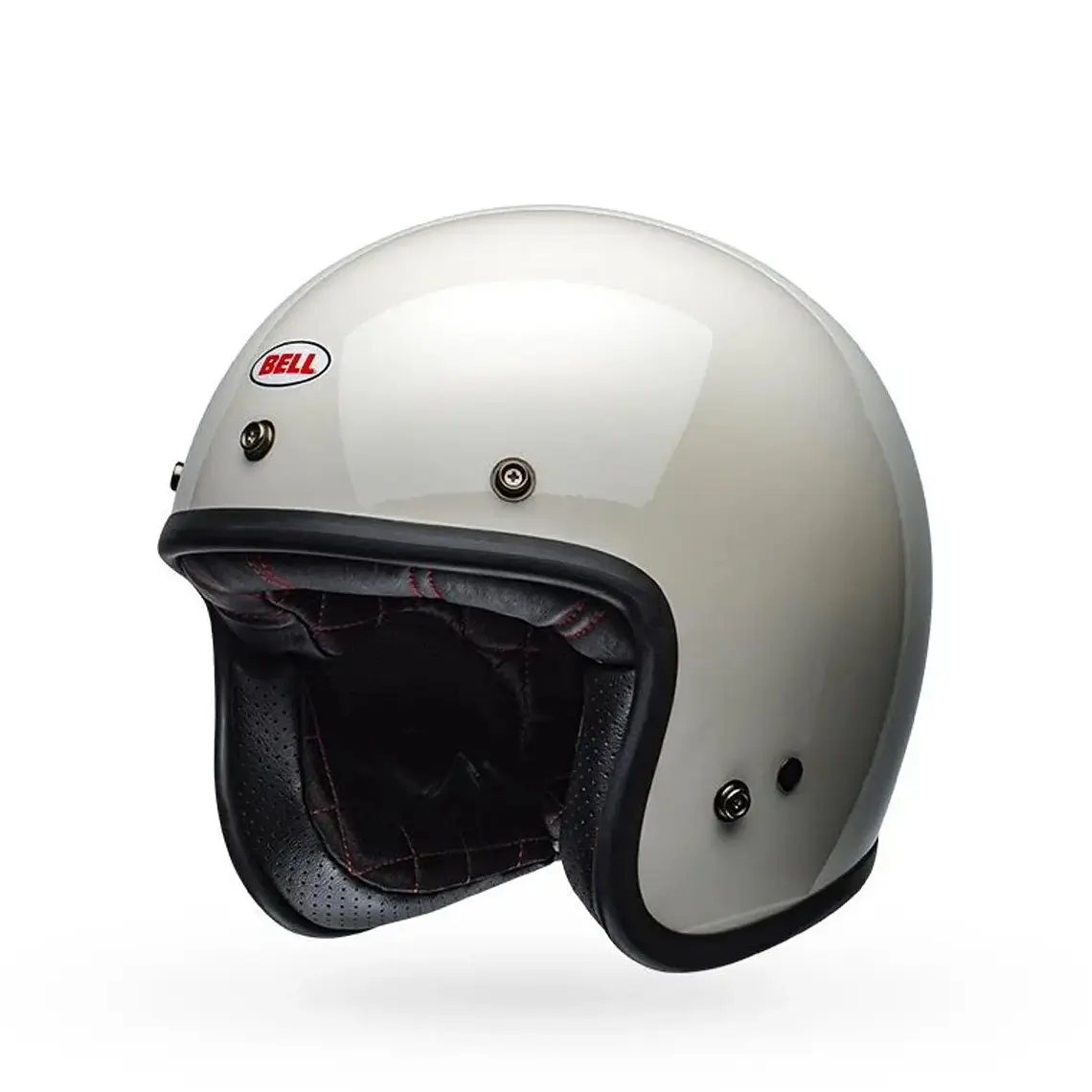 Casco Moto Calle Custom 500 Vinit Blanco Certificado QR Bell 3