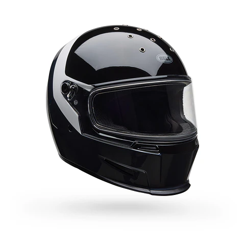 Casco Moto Calle Eliminator Menace Negro Certificado QR Bell