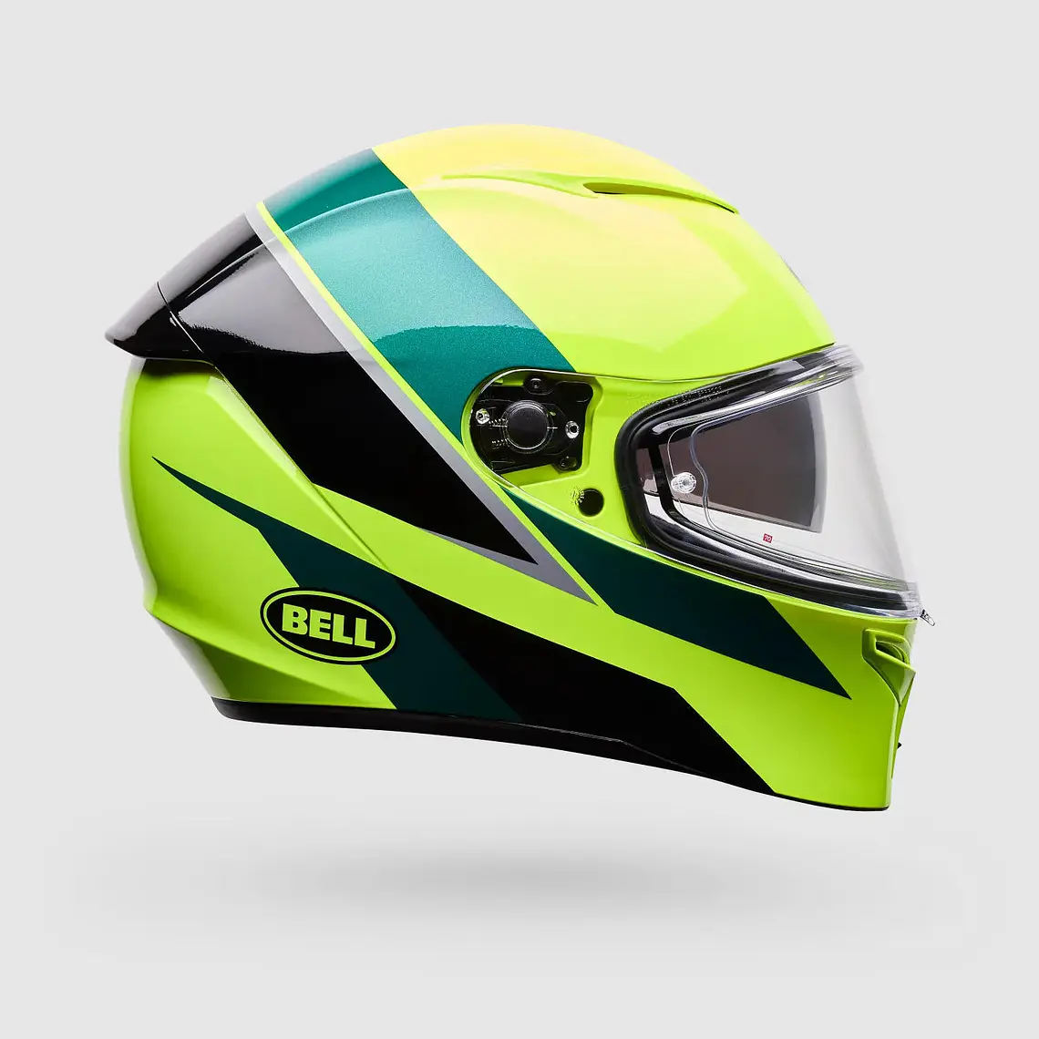 Casco Moto Calle Lithium Flip Amarillo Bell 1
