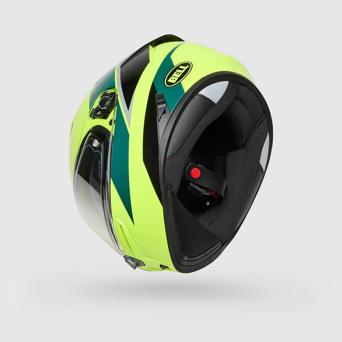 Casco Moto Calle Lithium Flip Amarillo Bell 4