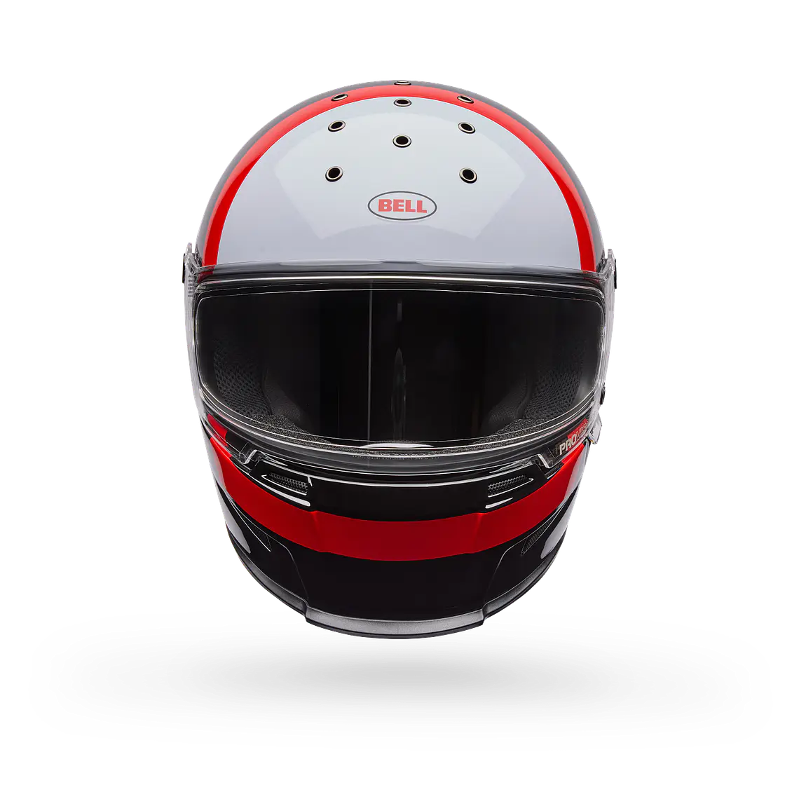 Casco Moto Calle Eliminator Sidetrack Rojo/Negro Bell 3