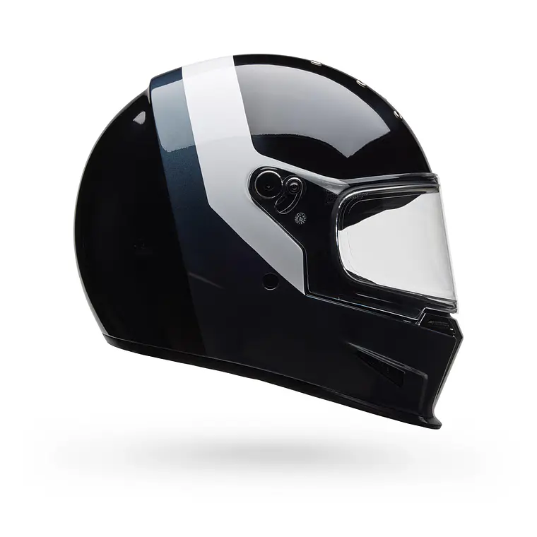 Casco Moto Calle Eliminator Menace Negro Certificado QR Bell 2