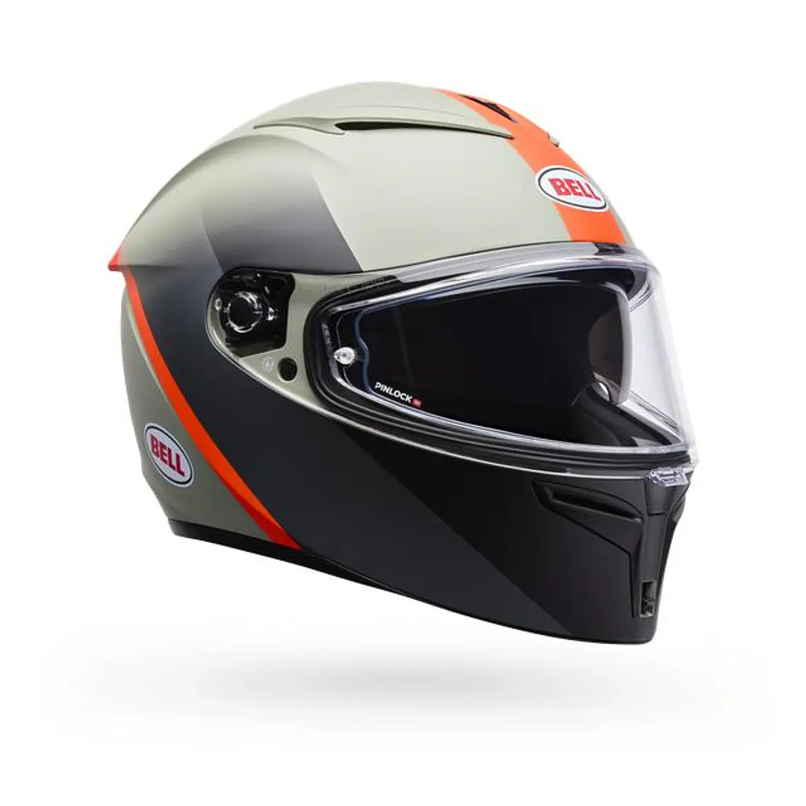 Casco Moto Calle Lithium Mips Bash Gris/Naranjo Certificado QR Bell 1