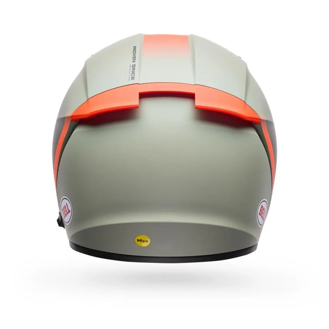 Casco Moto Calle Lithium Mips Bash Gris/Naranjo Certificado QR Bell 4