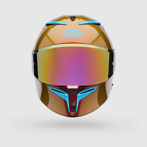 Casco Moto Calle Lithium Mips Plus Delta Amarillo/Naranjo Bell