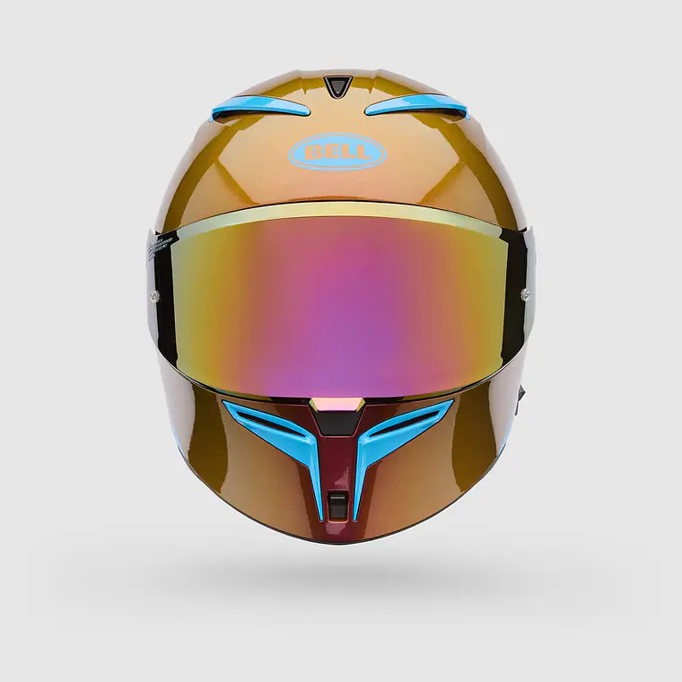 Casco Moto Calle Lithium Mips Plus Delta Amarillo/Naranjo Bell 2
