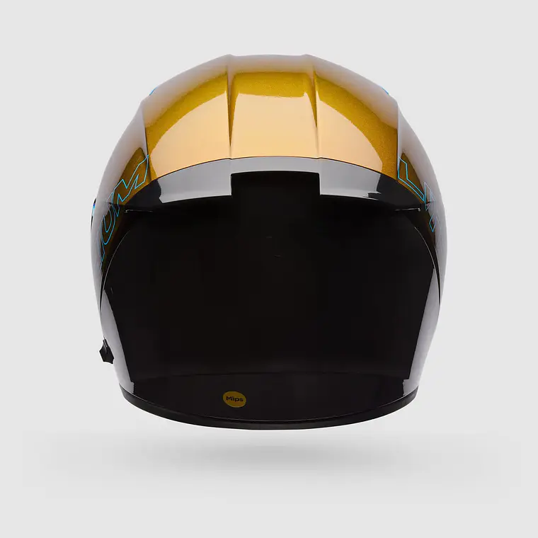 Casco Moto Calle Lithium Mips Plus Delta Amarillo/Naranjo Bell 3