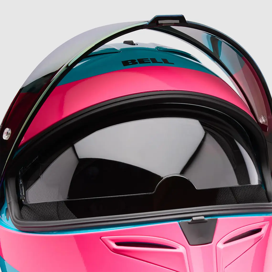 Casco Moto Calle Lithium Mips Plus Fluid Azul/Rosado Bell 4
