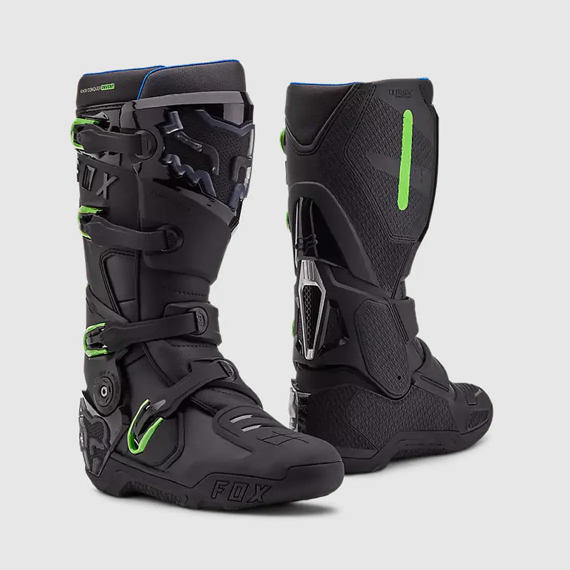 Botas Moto Instinct Edición Limitada 50 Años Negro/Verde Fox 1